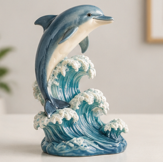 ORISVEULO® Dolphin Wave Figurine