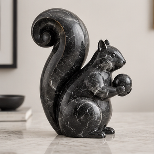 ORISVEULO® Black Squirrel Sculpture