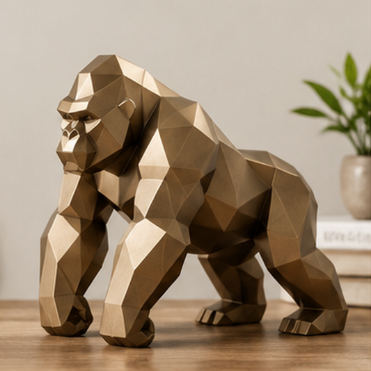 ORISVEULO® Geometric Gorilla Sculpture