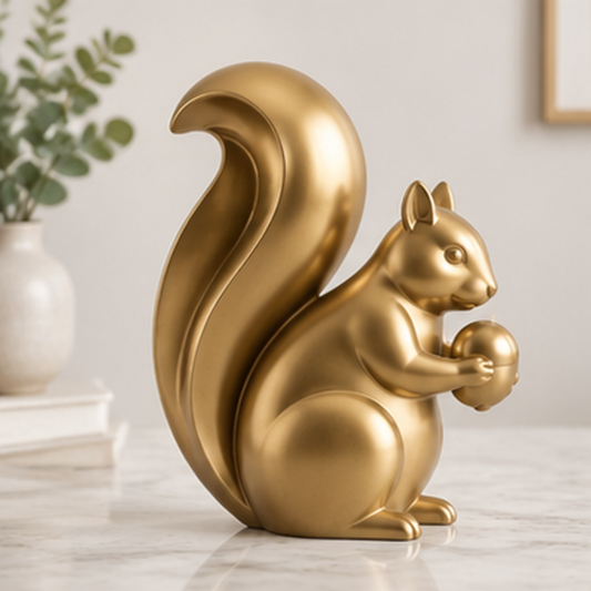 ORISVEULO® Gold Squirrel Figurine