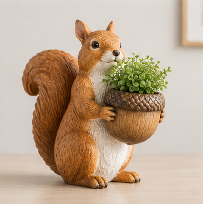 ORISVEULO® Squirrel Planter Figurine