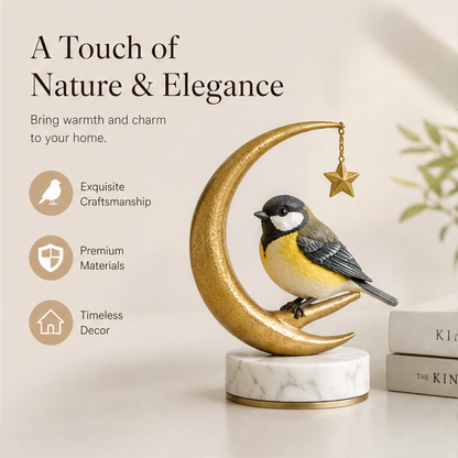 ORISVEULO® Songbird Crescent Moon Figurine