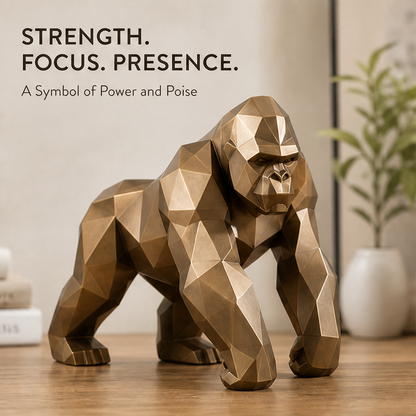 ORISVEULO® Geometric Gorilla Sculpture