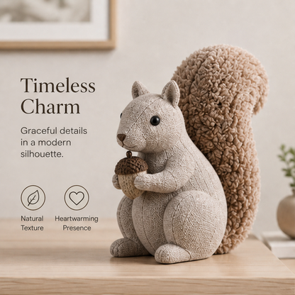 ORISVEULO® Squirrel Figurine Holding a Nut