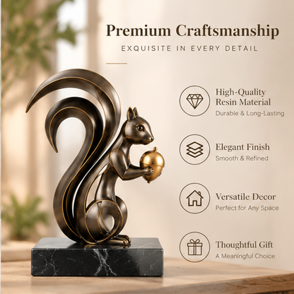 ORISVEULO® Black & Gold Peacock Sculpture
