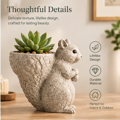 ORISVEULO® Squirrel Succulent Planter