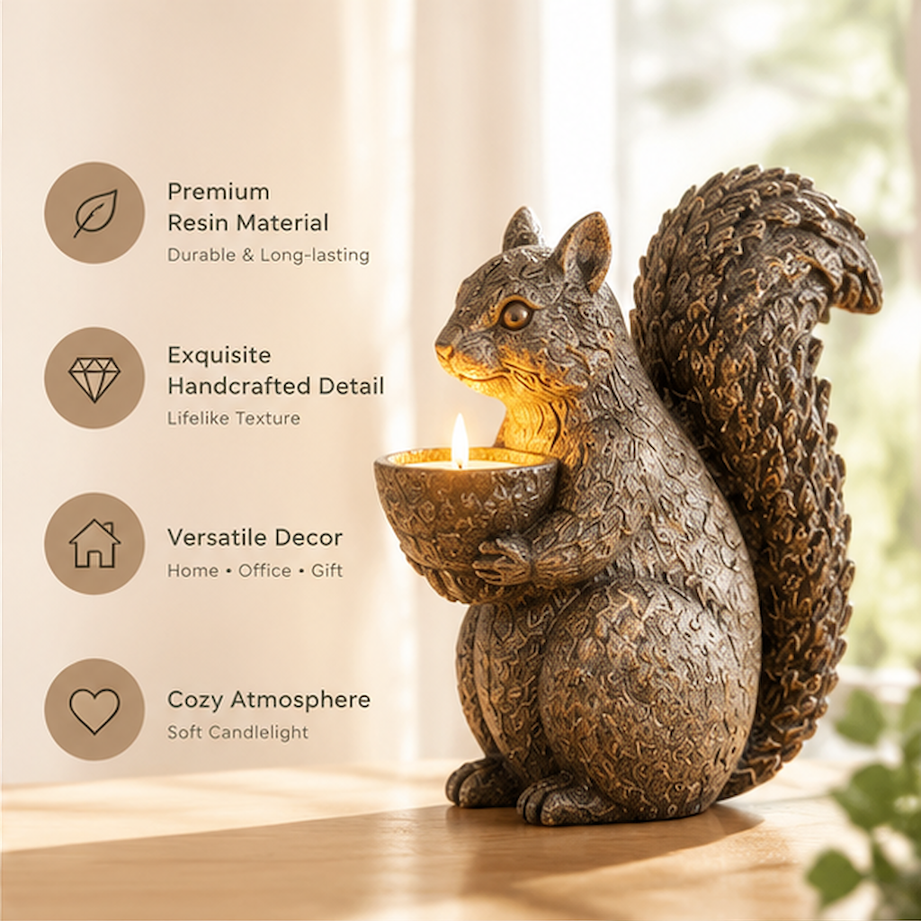 ORISVEULO® Squirrel Candle Holder