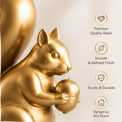 ORISVEULO® Gold Squirrel Figurine
