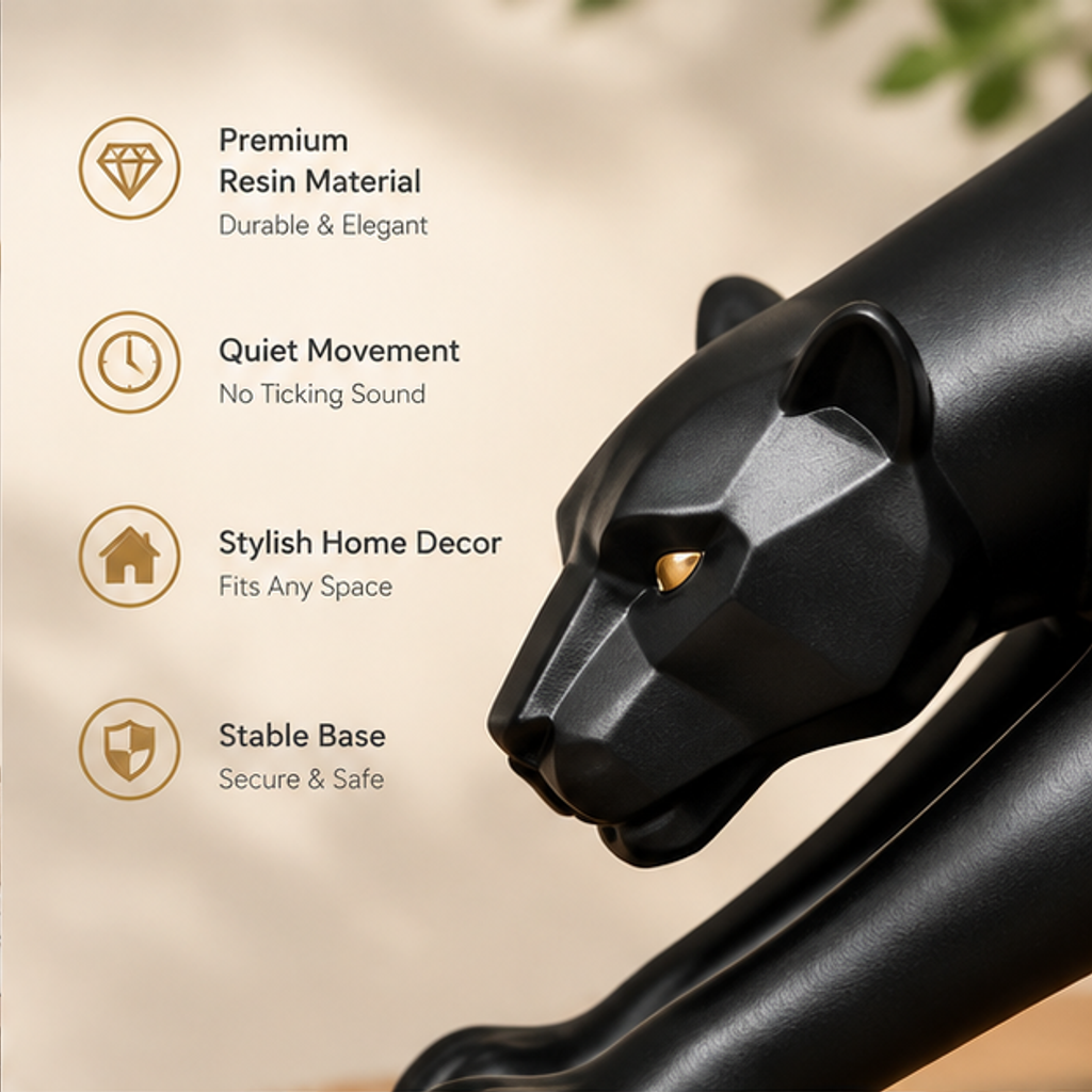 ORISVEULO® Black Cat Silhouette Clock