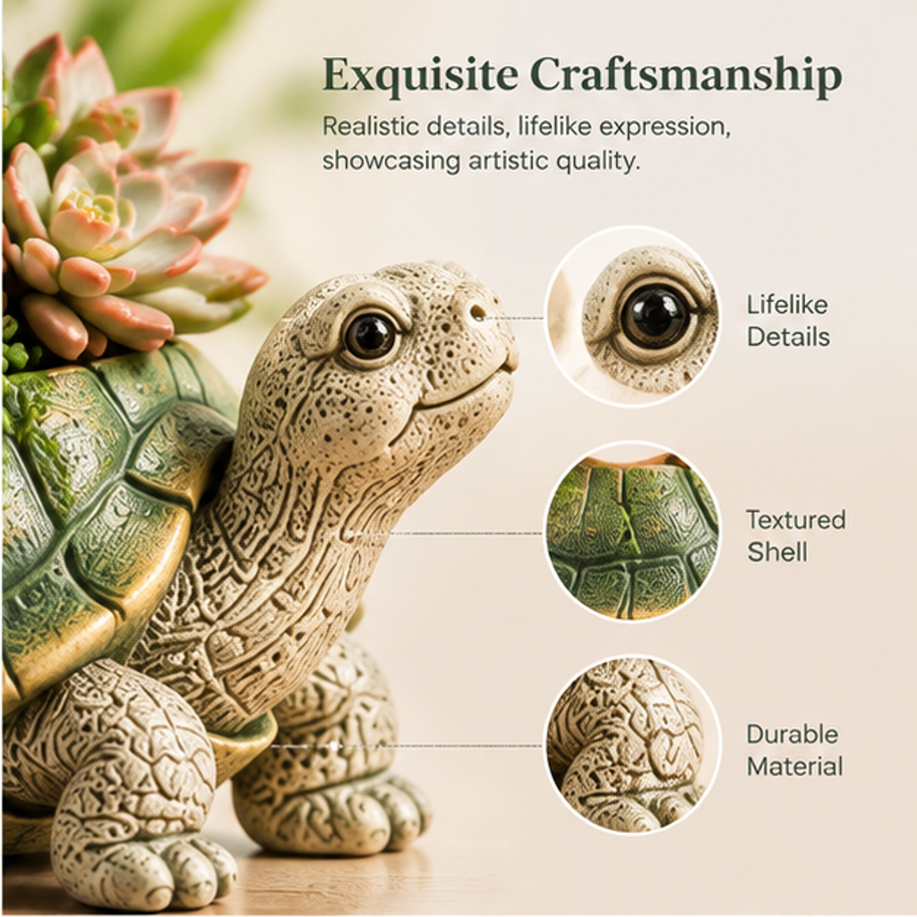 ORISVEULO® Turtle Succulent Planter