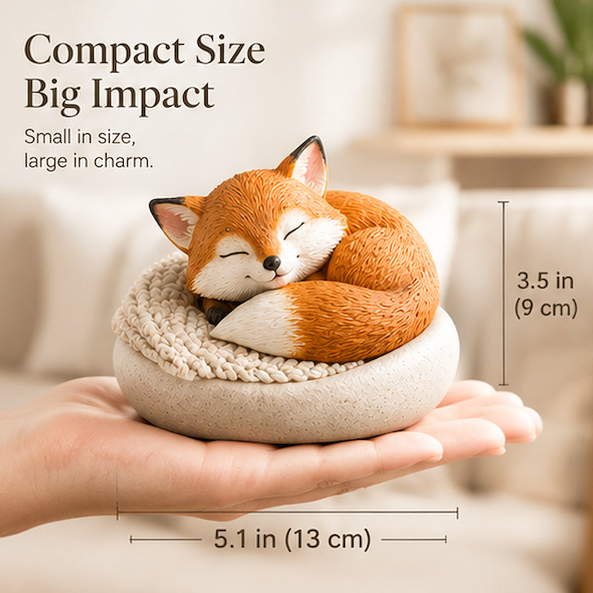 ORISVEULO® Sleeping Fox Home Decor Figurine