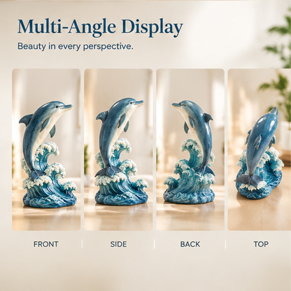 ORISVEULO® Dolphin Wave Figurine