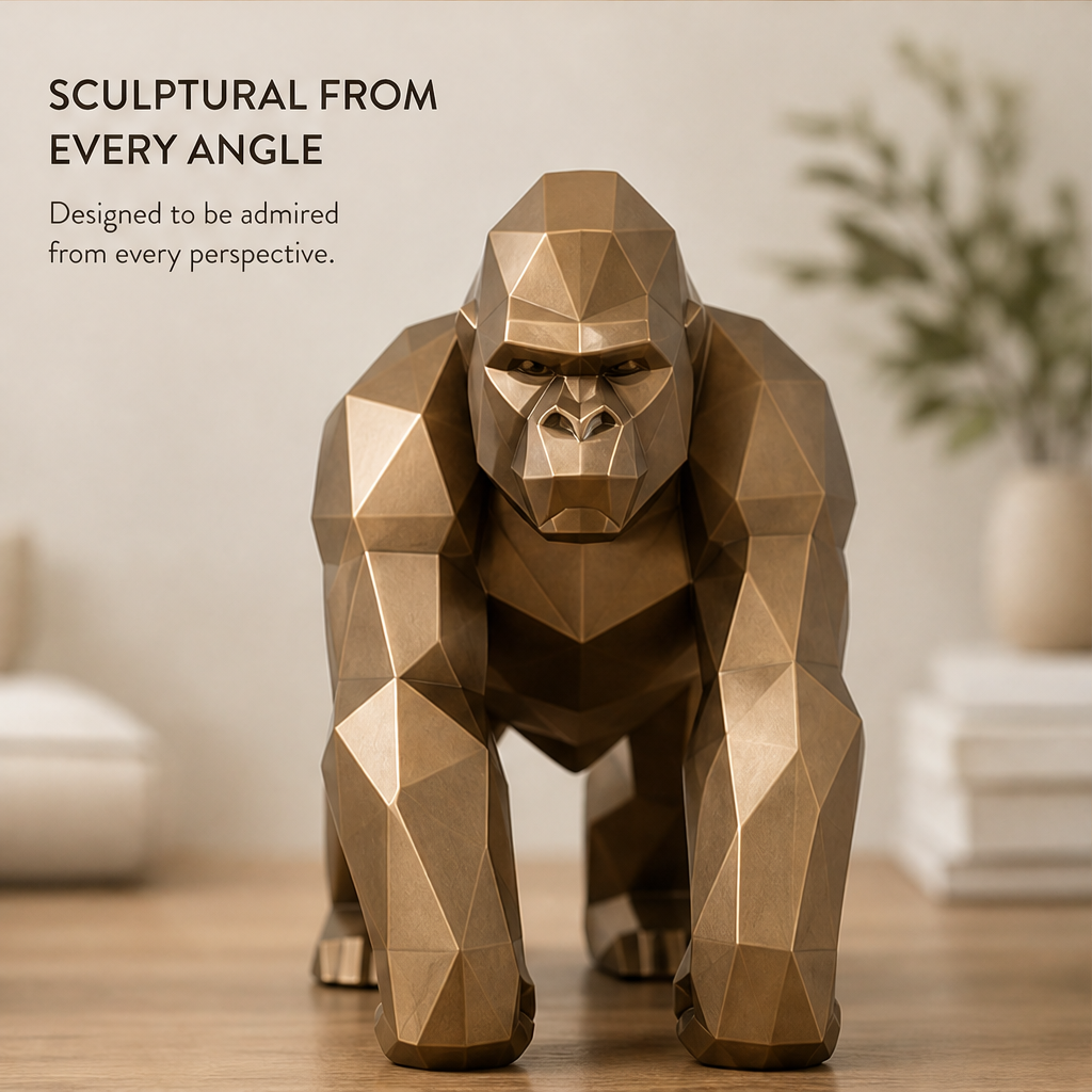 ORISVEULO® Geometric Gorilla Sculpture