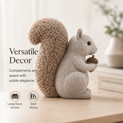 ORISVEULO® Squirrel Figurine Holding a Nut