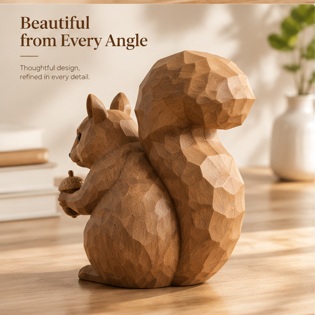 ORISVEULO® Squirrel Figurine with Acorn