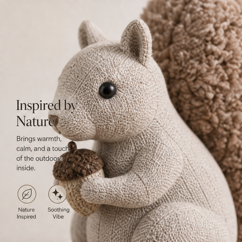 ORISVEULO® Squirrel Figurine Holding a Nut