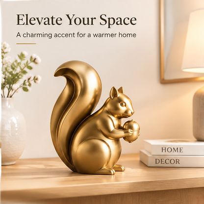 ORISVEULO® Gold Squirrel Figurine